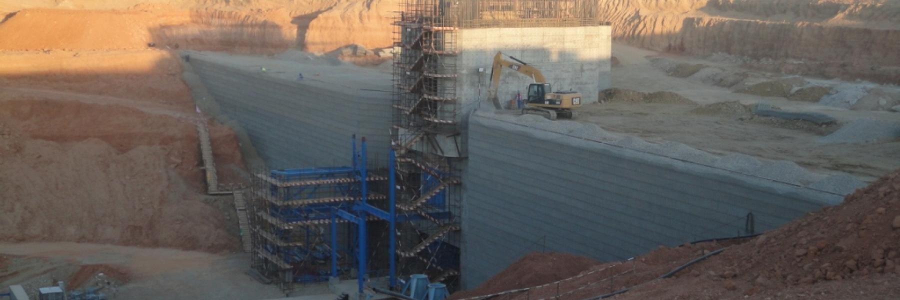 Mongolia Mining Project MSE Welded Wire Wall