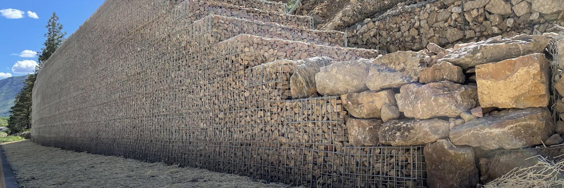 Welded Wire Wall Rockfall Barrier