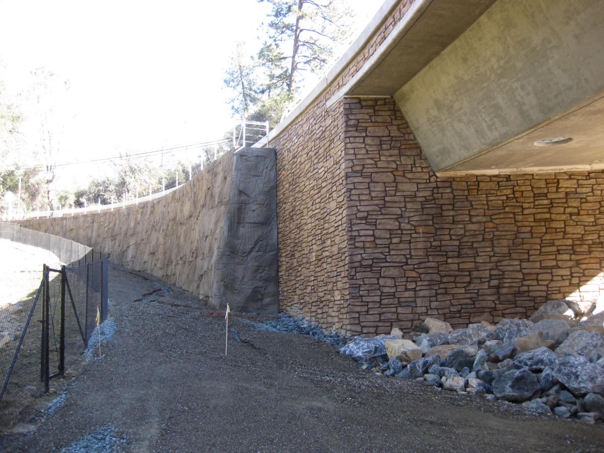 Green Valley Road at er Creek Bridge Hilfiker Retaining Walls