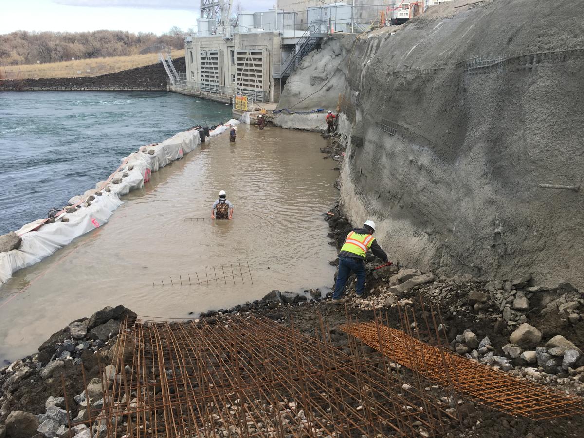 Upper Salmon Falls Dam Hilfiker Retaining Walls