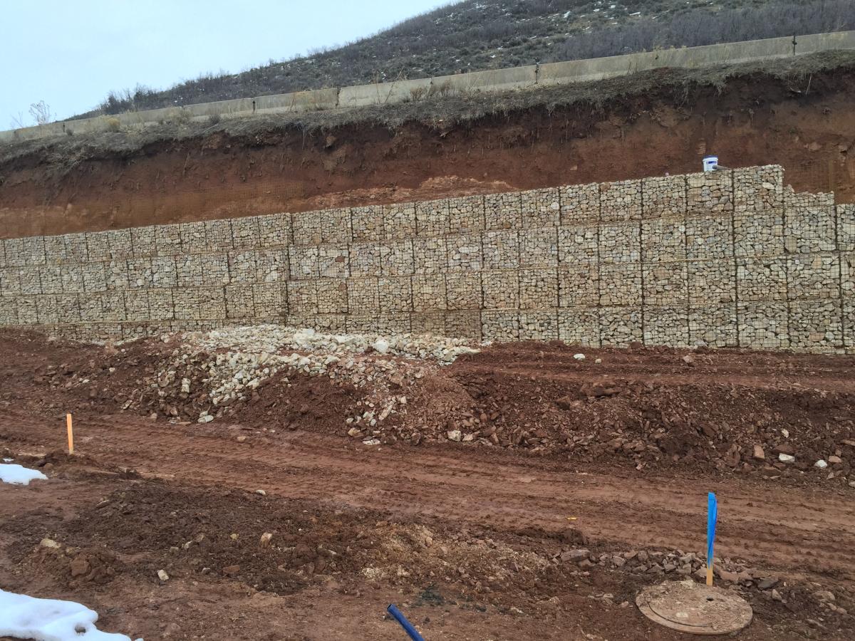 Valais Phase 9 Development Hilfiker Retaining Walls