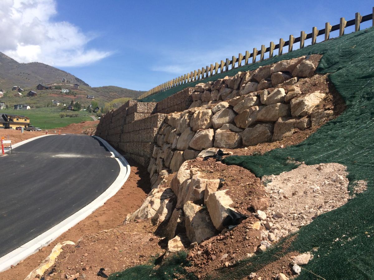 Valais Phase 9 Development Hilfiker Retaining Walls