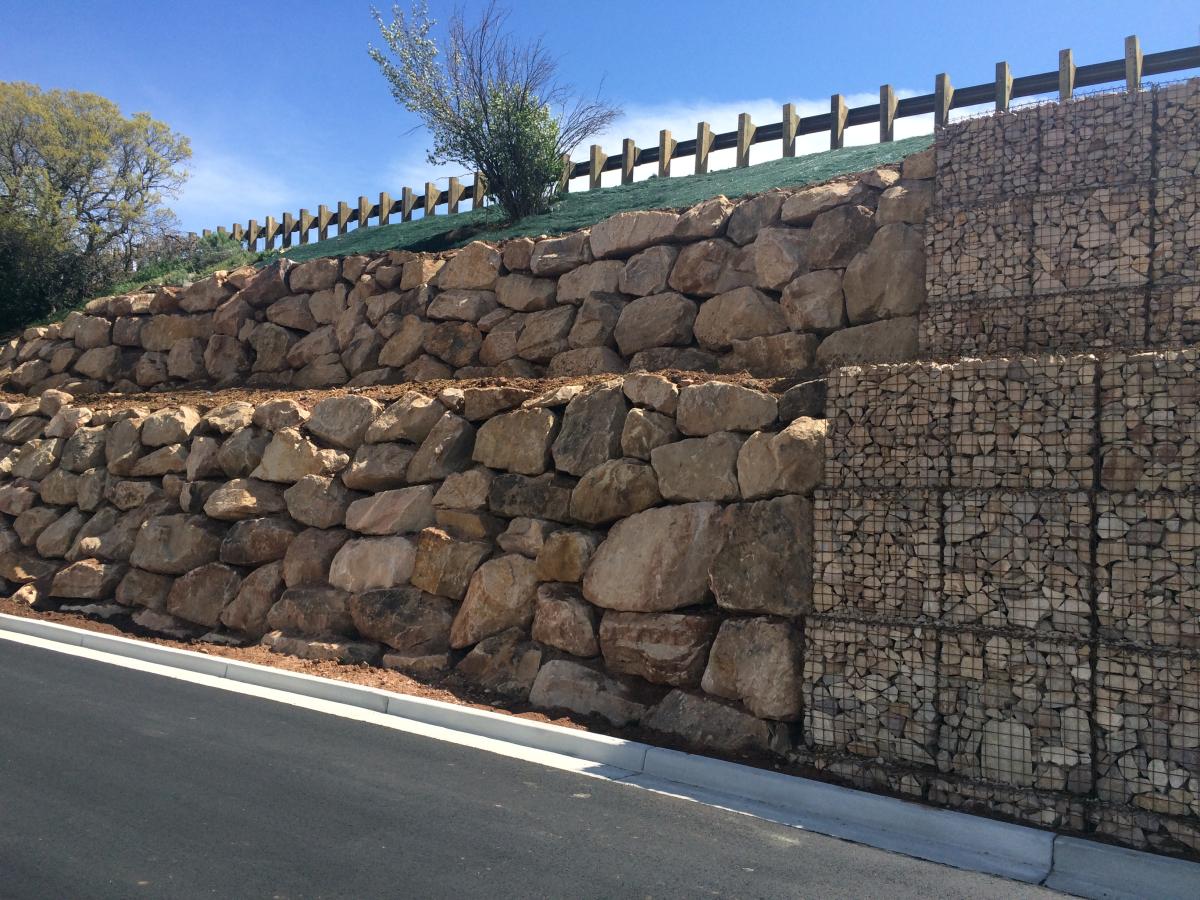 Valais Phase 9 Development Hilfiker Retaining Walls