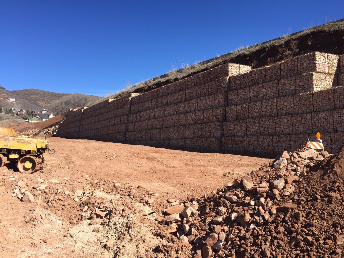 Valais Phase 9 Development Hilfiker Retaining Walls