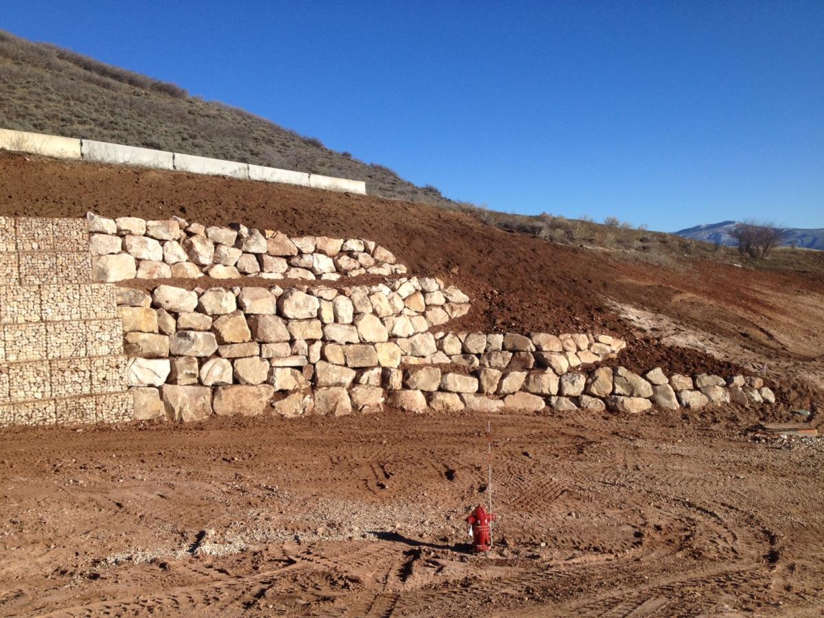 Valais Phase 9 Development Hilfiker Retaining Walls