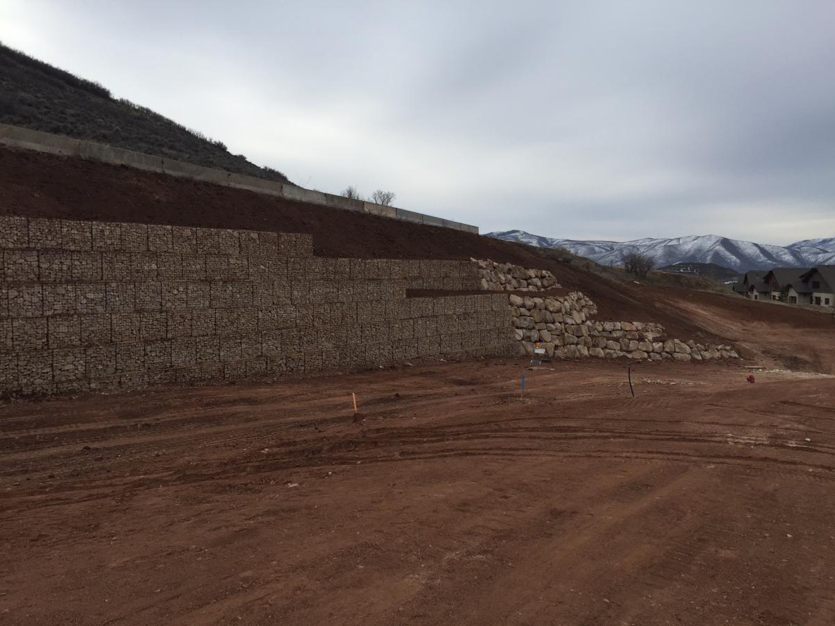 Valais Phase 9 Development Hilfiker Retaining Walls