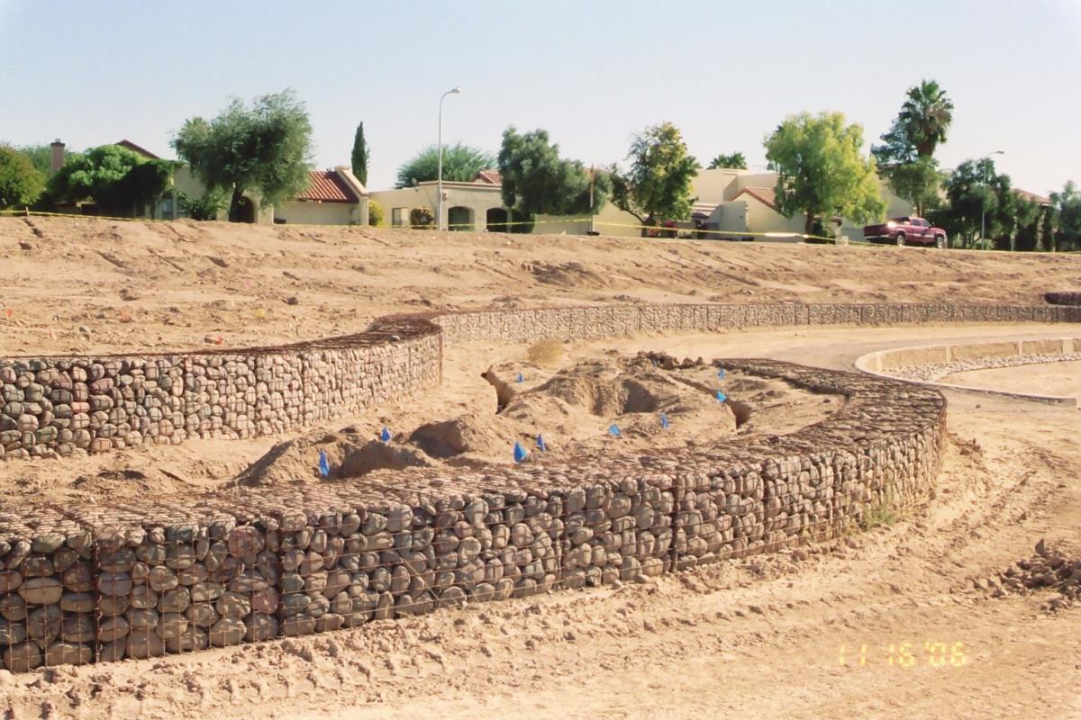 Scottsdale Chaparral Water Treatment Plant Hilfiker Retaining Walls