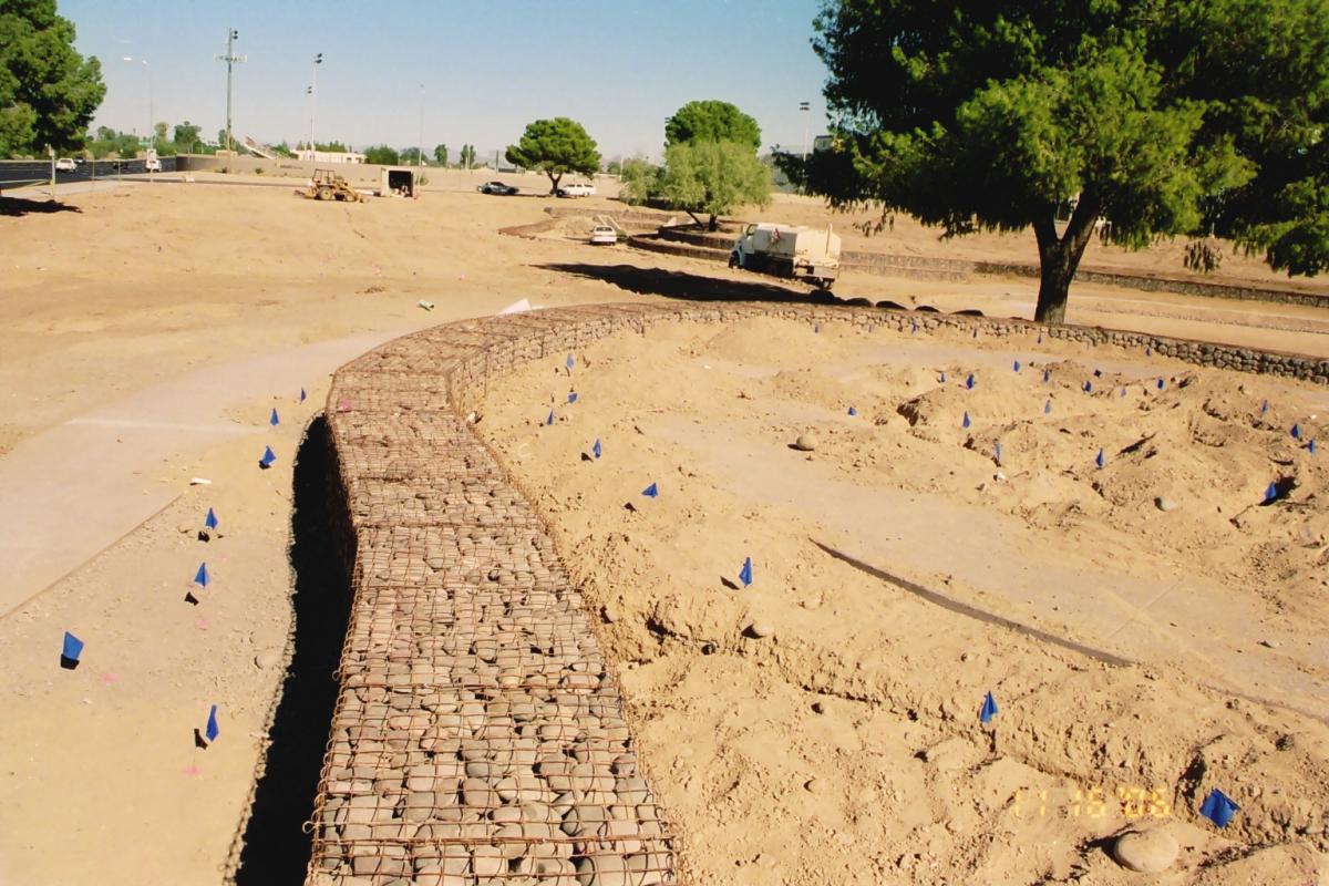 Scottsdale Chaparral Water Treatment Plant Hilfiker Retaining Walls