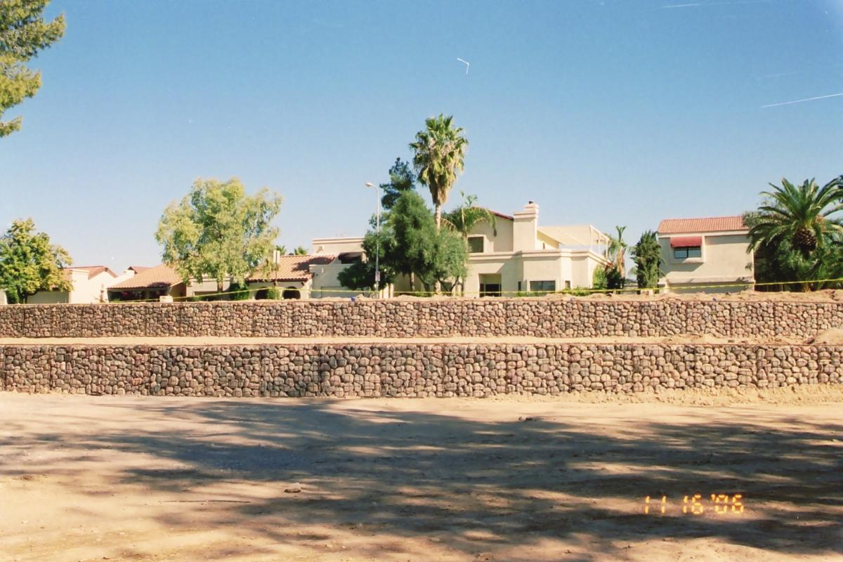 Scottsdale Chaparral Water Treatment Plant Hilfiker Retaining Walls