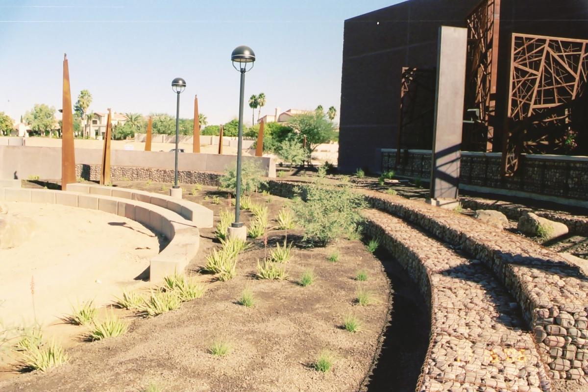 Scottsdale Chaparral Water Treatment Plant Hilfiker Retaining Walls