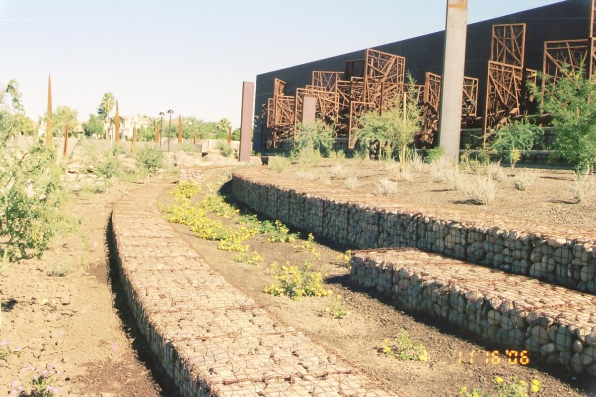 Scottsdale Chaparral Water Treatment Plant Hilfiker Retaining Walls