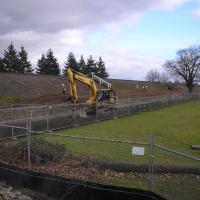 Appletree Crossover Maintenance & Access Berm MSE Welded Wire Wall
