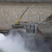 Power House Excavation Arrowrock Dam MSE Welded Wire Wall