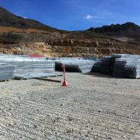 Peru copper mine MSE Welded Wire Wall