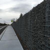 N. Vassault Street Sidewalk Improvements Spiralnail MSE Wall