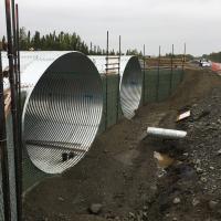 sterling hwy MSE Welded Wire Wall around Culverts