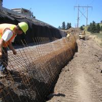 Moscow Mountain Passing Lanes MSE Welded Wire Wall