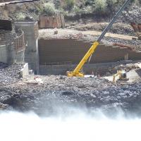 Power House Excavation Arrowrock Dam MSE Welded Wire Wall