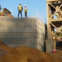 Wisconsin Frac Sand Plant MSE Welded Wire Wall